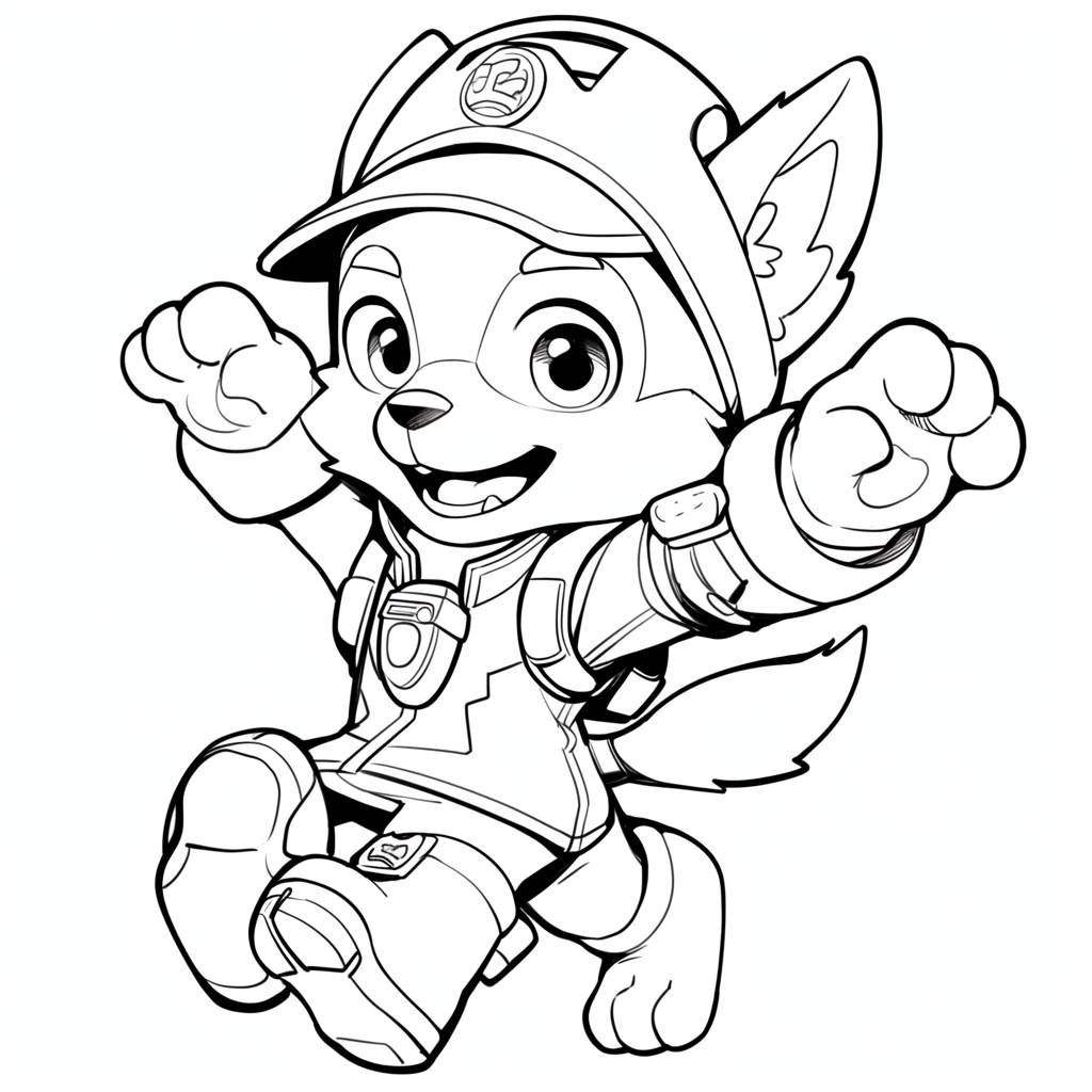 Paw Patrol Coloring Pages chase7