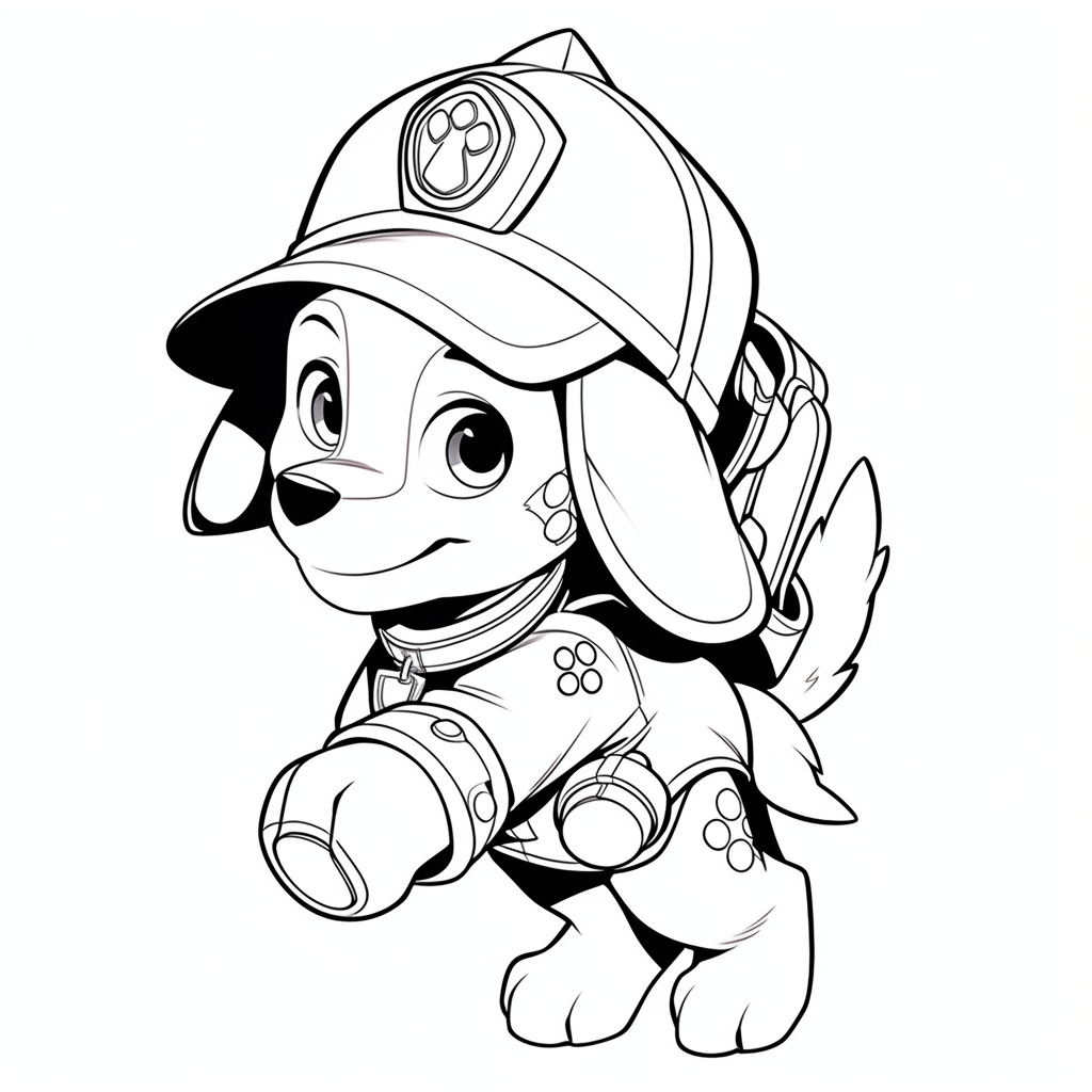 Paw Patrol Coloring Pages marshall10