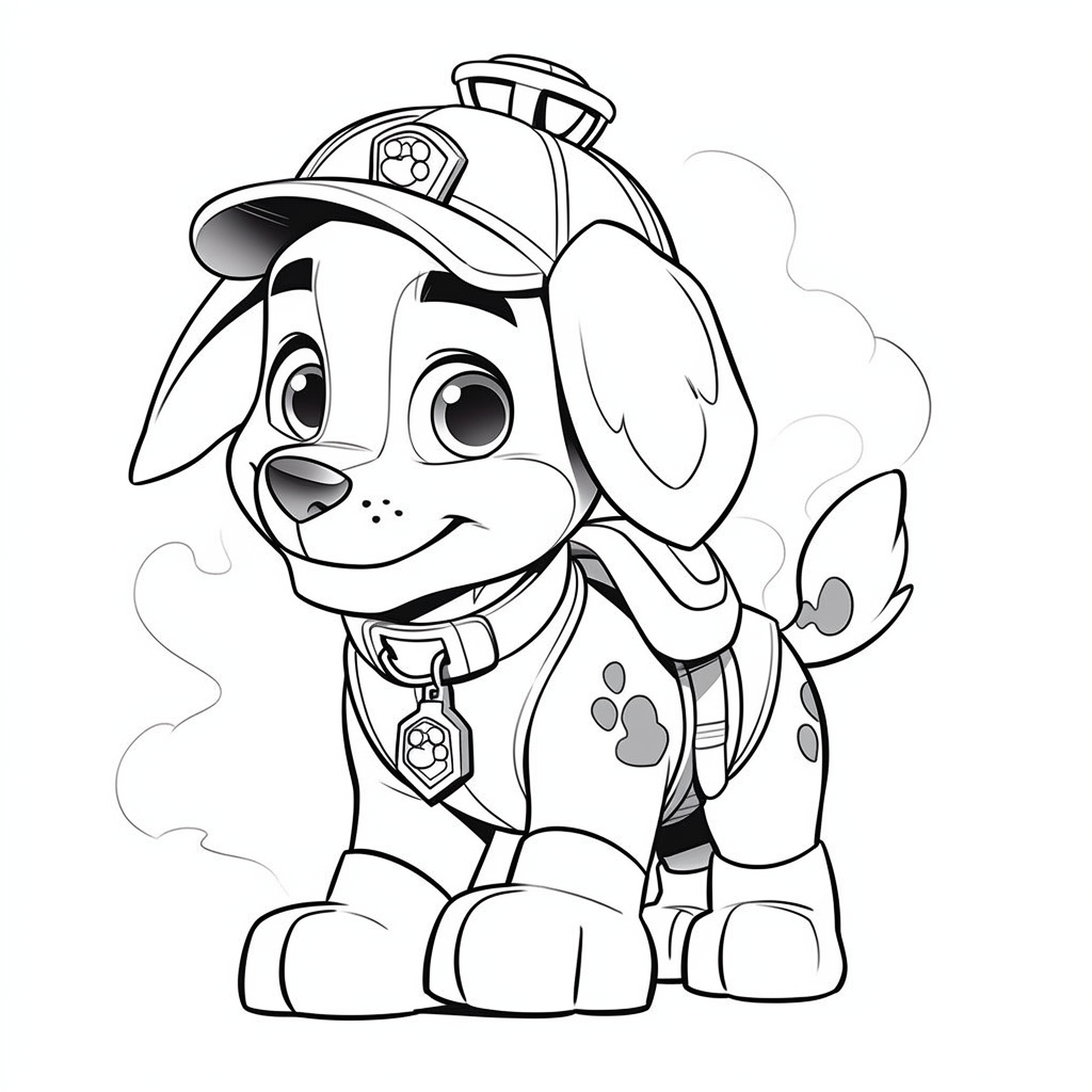 Paw Patrol Coloring Pages marshall12