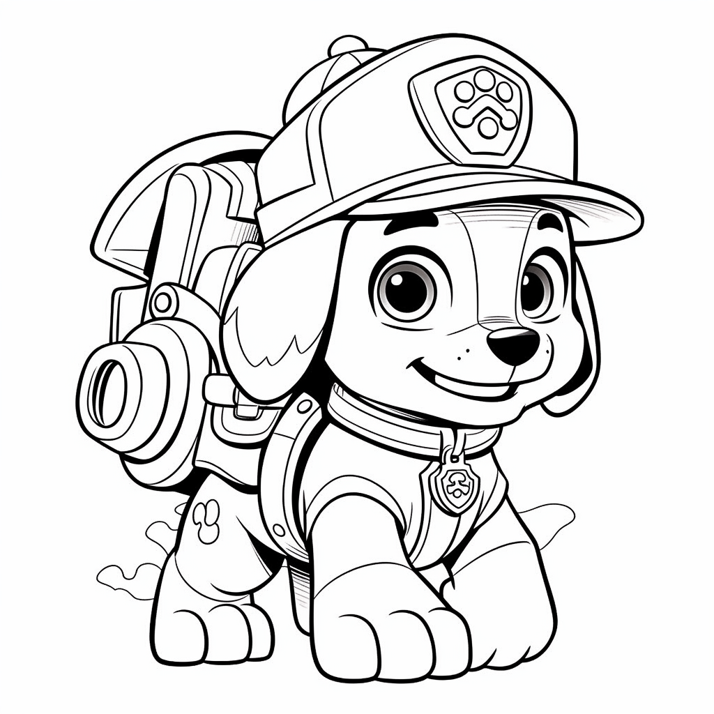 Paw Patrol Coloring Pages marshall13