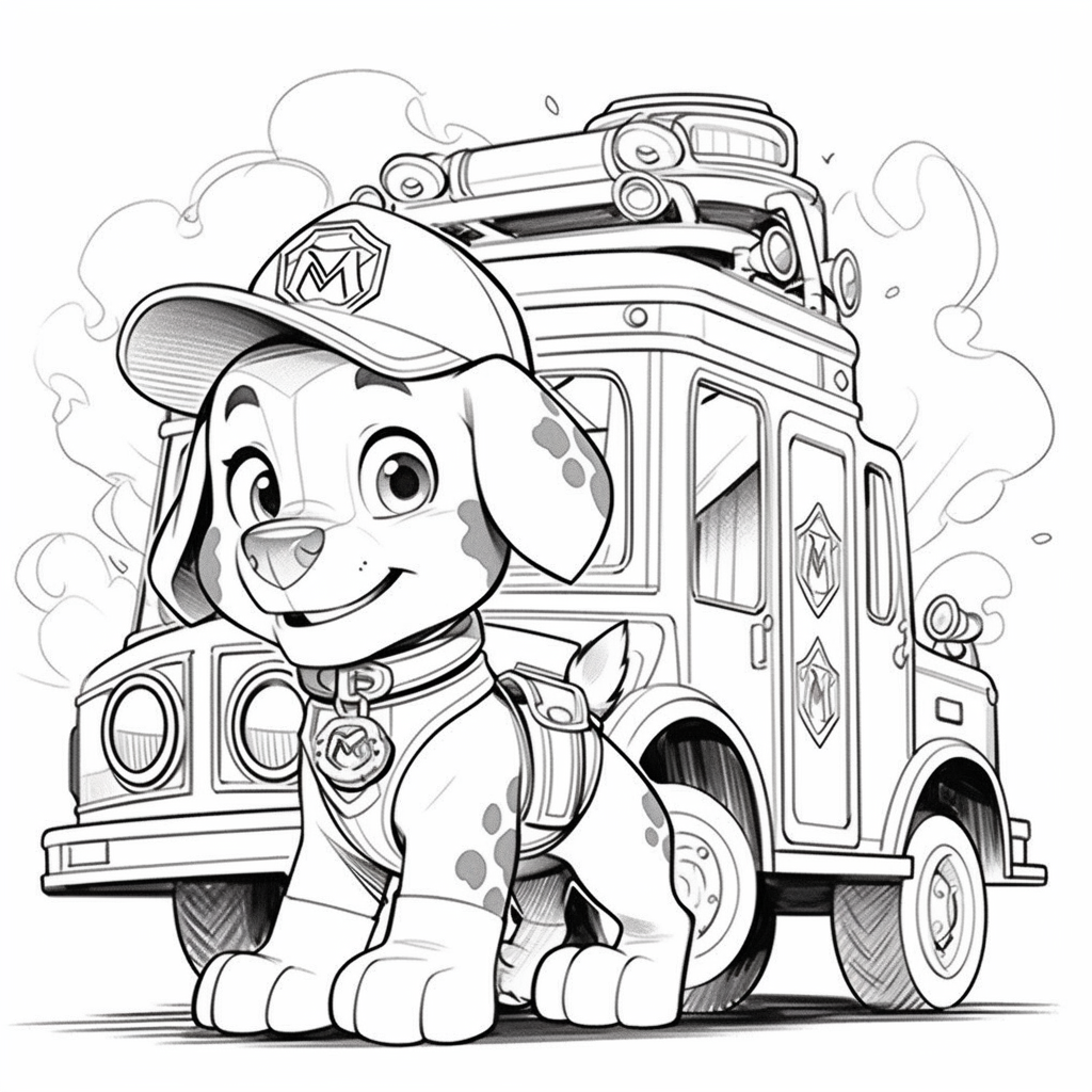 Paw Patrol Coloring Pages marshall6