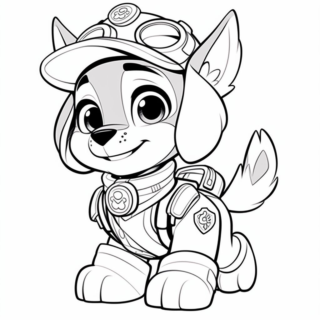 Paw Patrol Coloring Pages Skye10