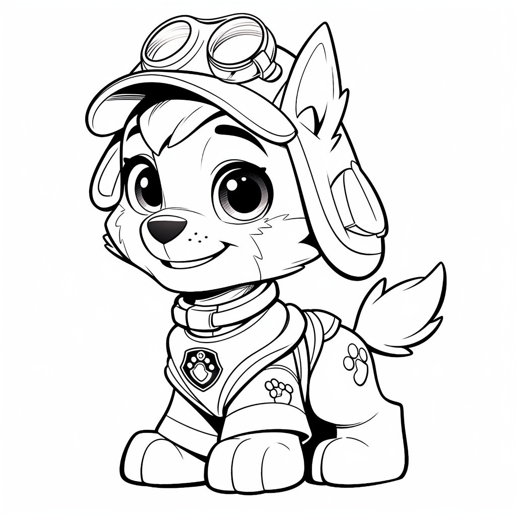 Paw Patrol Coloring Pages Skye11