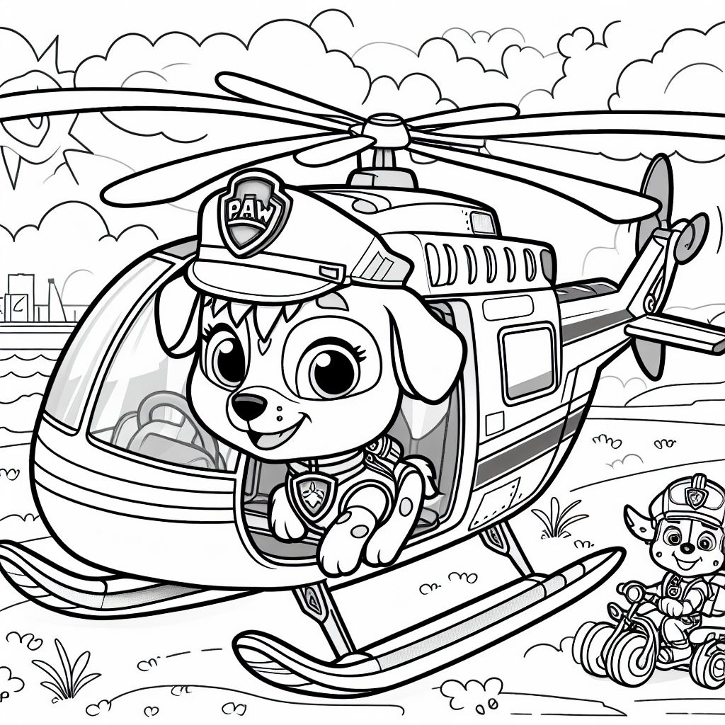 Paw Patrol Coloring Pages Skye12