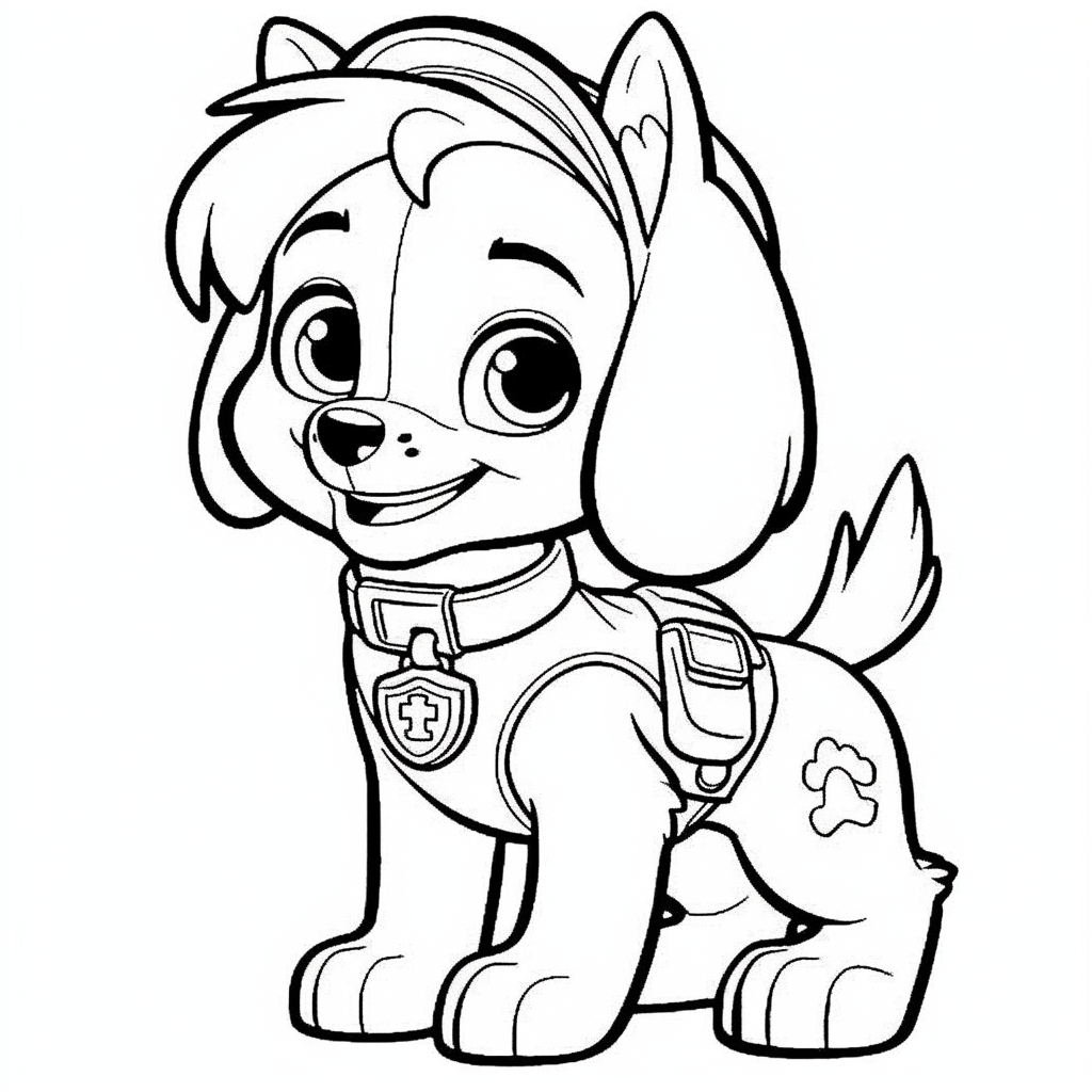 Paw Patrol Coloring Pages Skye2