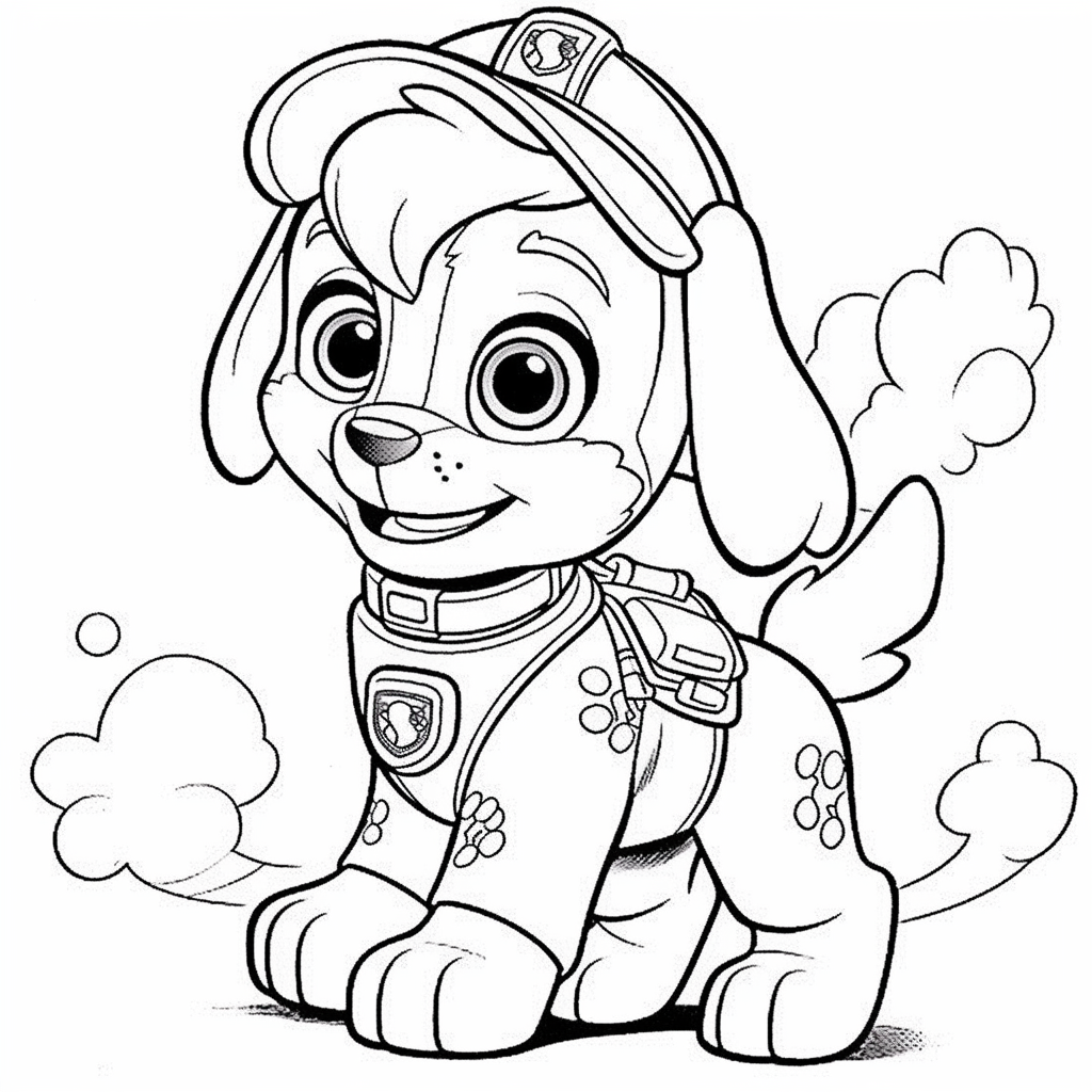 Paw Patrol Coloring Pages Skye3