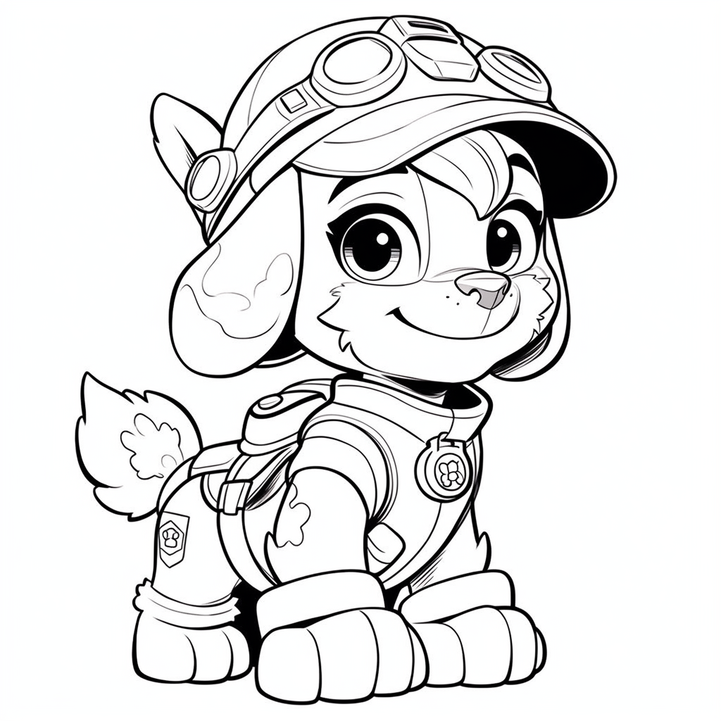 Paw Patrol Coloring Pages Skye9