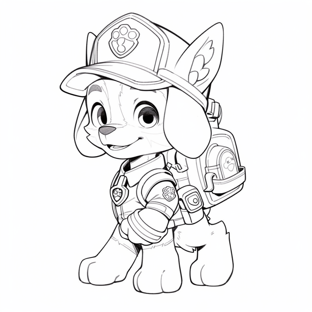 Paw Patrol Coloring Pages tracker1