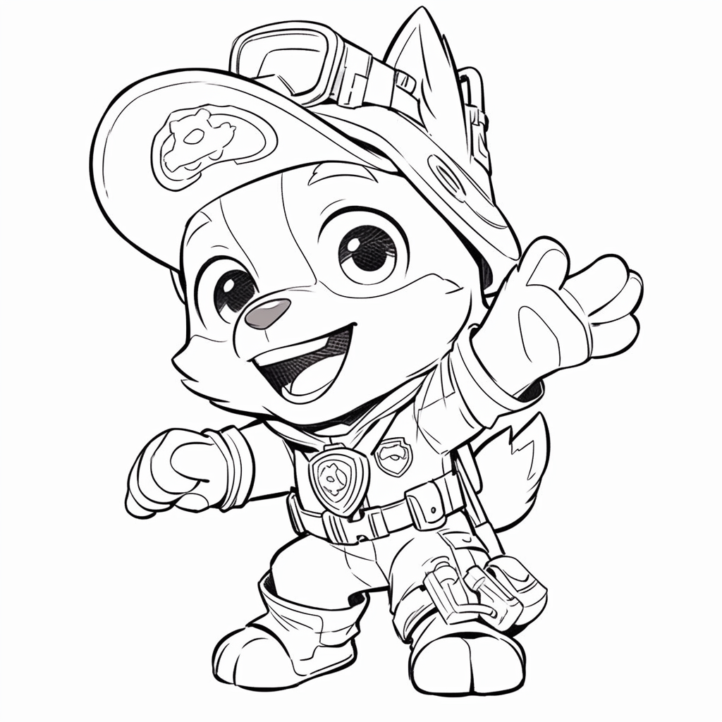 Paw Patrol Coloring Pages tracker1