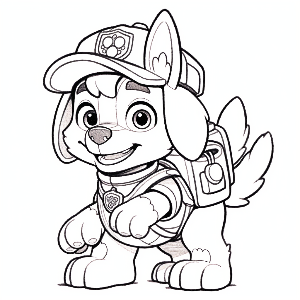 zuma Paw Patrol Coloring Pages